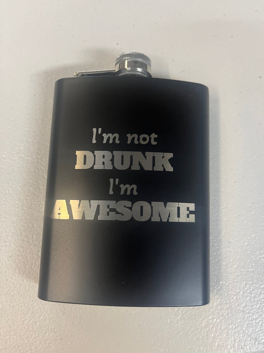 Engraved Hip Flask