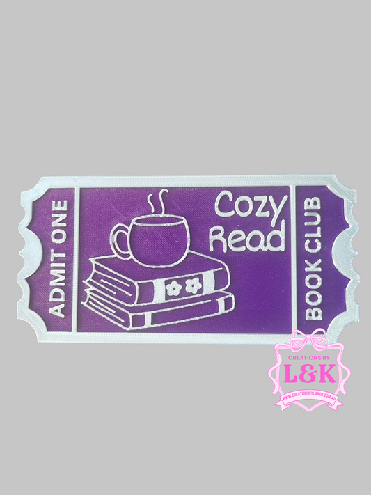 Book Club Ticket Bookmark